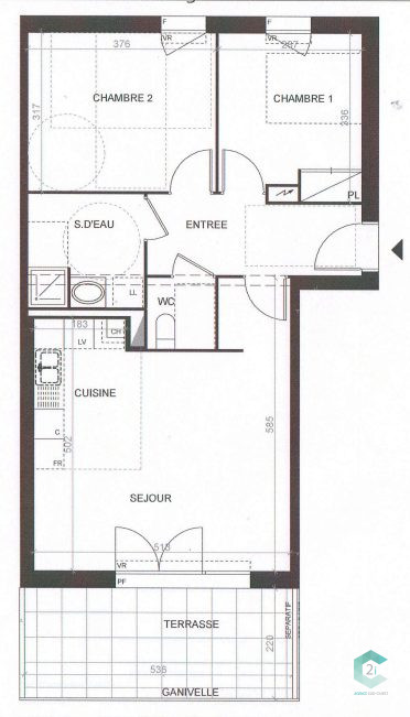Appartement T3 – Saint-alban – 60m2