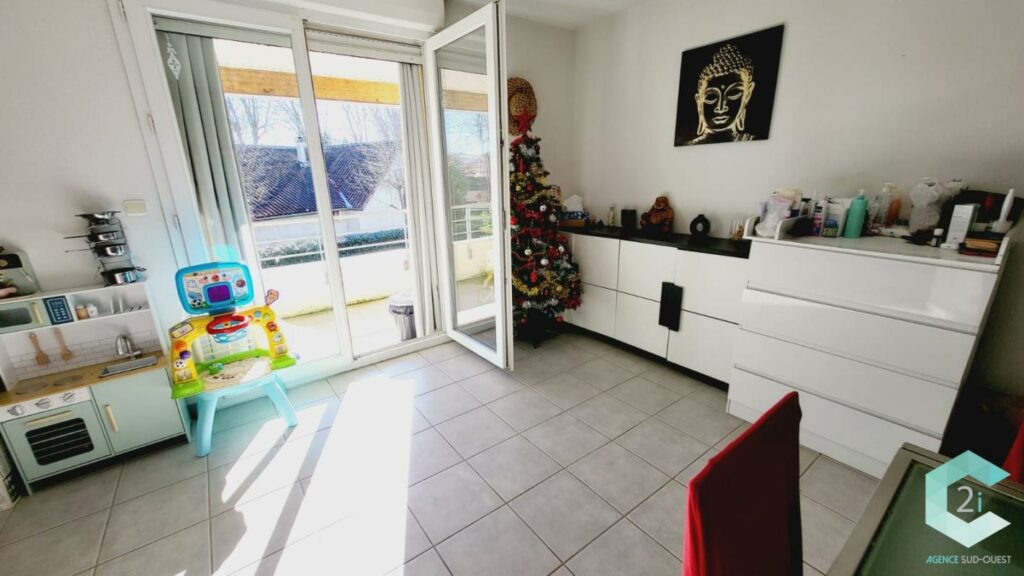 T2 loué – Cazères – Résidence avec piscine