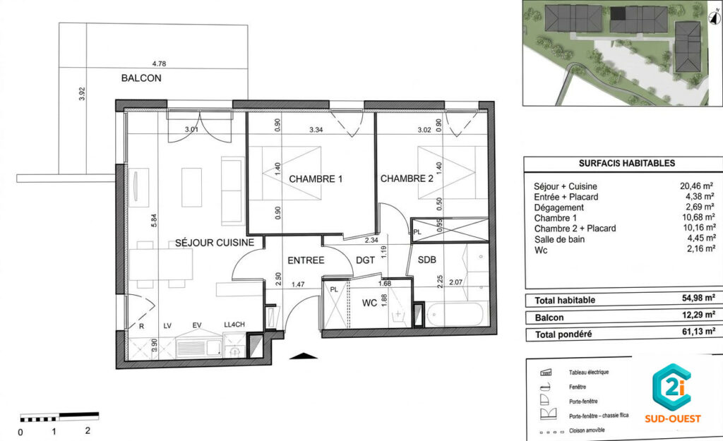 T3 loué – St André de Cubzac