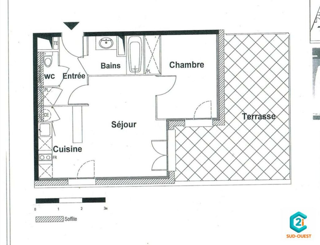 Toulouse – Appartement T2 – Vendu loué